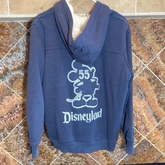 Disney Parks Disneyland 55th Anniversary Sherpa Fur Lined Hoodie - Picture 4 of 12